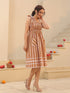 Printed Pure Cotton Fit & Flared Ethnic Dress